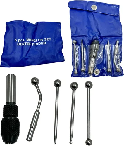 Wiggler & Center Finder Set Work Edge Centre Finding Run out concéntrica Alinear 5 Pcs Set