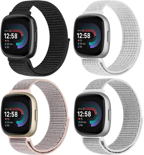 Miniatura 8 de Correa deportiva compatible con Fitbit Versa 4, Sense 2, Versa 3, Sense para mujeres y hombres, correa de repuesto ajustable y transpirable