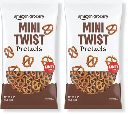 Miniatura 5 de Amazon Grocery, Pretzels Mini Twist, 16 onzas (anteriormente Happy Belly, el empaque puede variar)