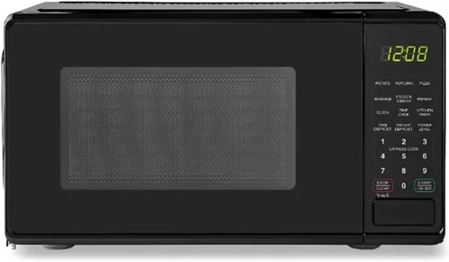 Miniatura 2 de Mainstays - Horno microondas para encimera de 0.7 pies, 700 vatios, negro (negro)
