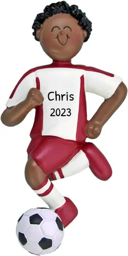 Miniatura 16 de Adornos de fútbol 3D para niña para árbol de Navidad, adorno de fútbol personalizado 2025, adornos de Navidad personalizados para niños, regalos