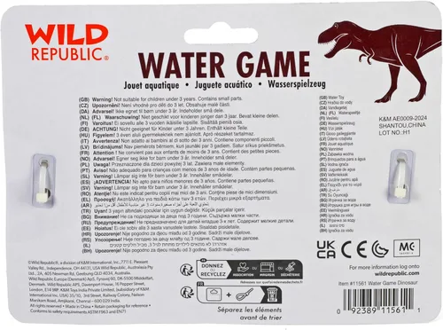 Miniatura 5 de Wild Republic Juegos de agua de dinosaurio, juguetes sensoriales, regalos para niños, juguetes de mano, recuerdos de fiesta, 6 pulgadas, multicolor
