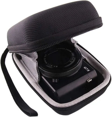 Estuche rígido de transporte para cámara digital Canon PowerShot G7X Mark III/G7X Mark II/G7 X, compatible con cable USB y baterías adicionales