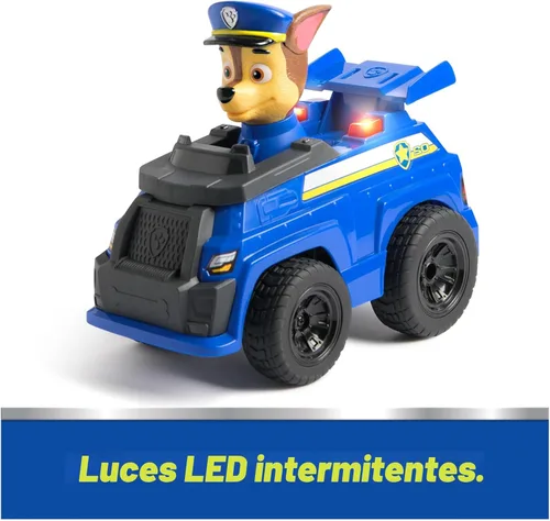 Miniatura 5 de Paw Patrol Chase RC Action Cruiser, auto a control remoto con luces LED y controlador de fácil dirección, juguetes para niños y niñas a partir de 3