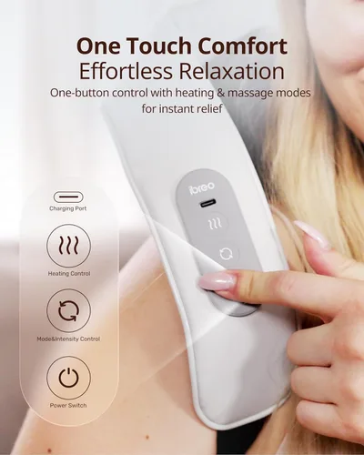 Miniatura 9 de Shiatsu Masajeadores de cuello y espalda con calor, uso de 150 minutos, 4 modos y cabezal de masaje ajustable, regalo del día del padre para papá