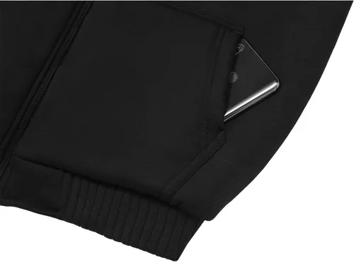 Miniatura 122 de GEEK LIGHTING Sudadera con capucha y cremallera para hombre, forro polar, chaqueta gruesa con capucha para invierno, cálida sudadera atlética