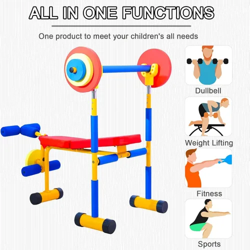 Miniatura 3 de Fun and Fitness Equipo de bicicleta estática para niños, equipo de ejercicio ajustable para niños y fitness, equipo de entrenamiento para niños