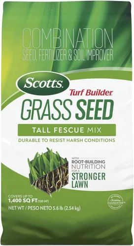Miniatura 10 de Scotts Turf Builder - Mezcla de festuca alta para semillas de césped, duradera para resistir condiciones duras con nutrición para el desarrollo