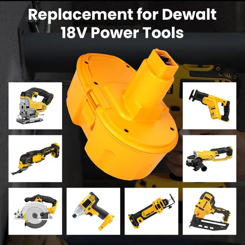 Miniatura 6 de Paquete de 2 baterías de repuesto de 18 V 3.6Ah DC9098 DC9099 para batería Dewalt de 18 V DC9096 DC9098 DC9099 DW9095 DW9096 DW9098 DE9038