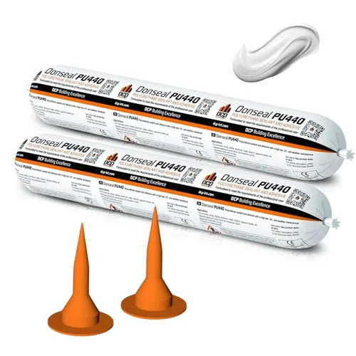Miniatura 9 de DCP Donseal PU440 Sellador de poliuretano para hormigón, acera, 1 paquete – Relleno de junta de expansión, masilla que no se hunde para cimientos