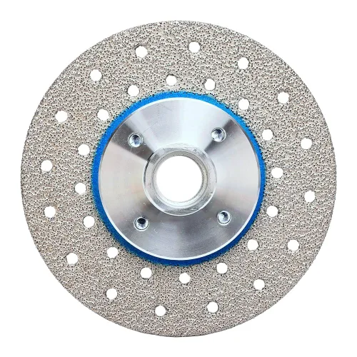 Miniatura 3 de Hoja de pulido de azulejos de 4 "Hoja de corte de granito con corte y molienda de brida extraíble 5/8-11 para baldosas de granito de mármol Pocelain