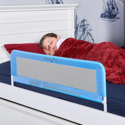 Miniatura 3 de Dream On Me Riel de cama de malla ajustable, dos niveles de altura, listo para usar, compatible con camas de tamaño individual para adultos