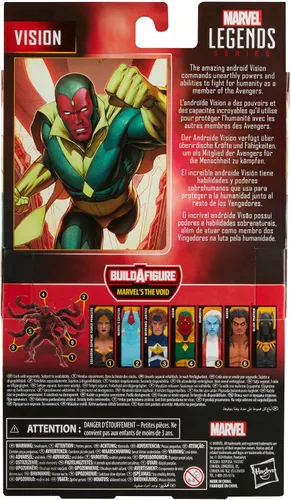 Miniatura 9 de Marvel Legends Series Vision, Comics Figura de acción coleccionable de 6 pulgadas