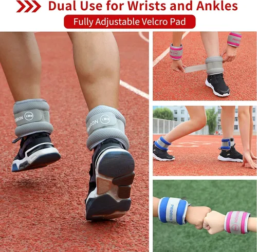 Miniatura 8 de PROIRON Ankle Weights for Women, Leg Weights for Men, Ankle and Wrist Weights 2/4/6/8LBS，Reflective Arm Weights for Jogging，Gymnastics，Aerobics