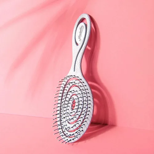 Miniatura 5 de Ninabella Cepillo desenredante para cabello para mujeres y hombres, no tira, cepillos alisadores para cabello lacio y rizado, cepillo desenredante