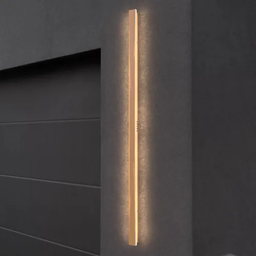 Miniatura 16 de LEEKI - Lámpara exterior moderna de 24 pulgadas - Luminaria exterior rectangular - 19W 3000K - IP65 Antióxido - Negro