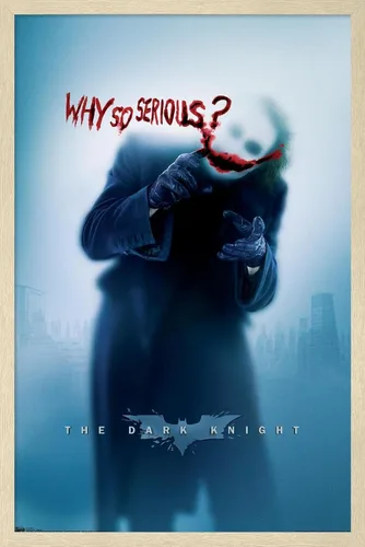 Miniatura 16 de Trends International DC Comics - Póster de pared de The Dark Knight - The Joker - Why So Serious, 14.725 x 22.375 pulgadas, versión enmarcada