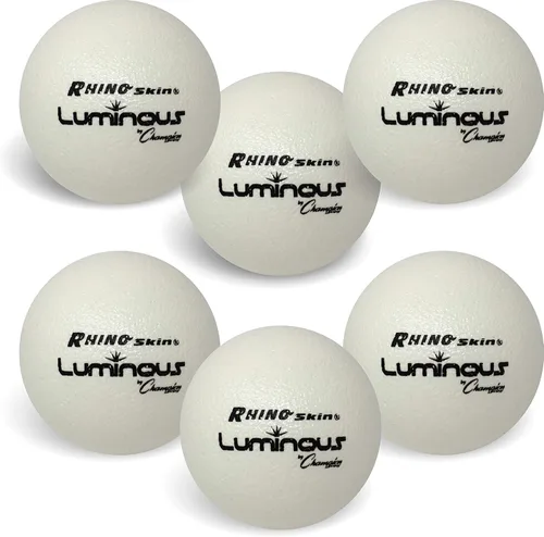 Miniatura 5 de Champion Sports Rhino Skin Luminous Dodgeball Set Luminoso (brilla en la oscuridad)