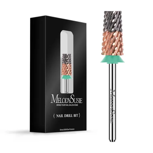 Miniatura 11 de MelodySusie Brocas de barril cónico para uñas, brocas de tungsteno de carburo de 3/32 pulgadas, adecuadas para manicura, pedicura, cutícula, esmalte