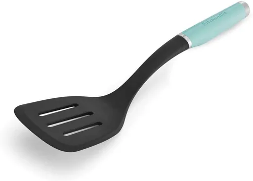 Miniatura 2 de KitchenAid Espátula Ranurada Clásica de Nylon, 13.66 Pulgadas, Aqua Sky