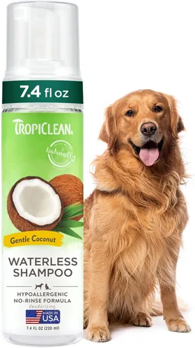 Miniatura 14 de TropiClean Champú sin enjuague sin agua para gatos Tratamiento para la caspa Champú seco hidratante para pieles secas Fabricado en EE. UU.