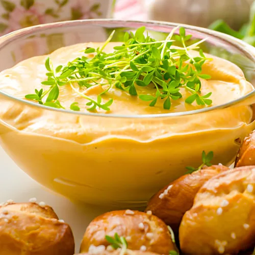 Miniatura 6 de Sharp Cheddar Cheese Spread de 15 onzas (paquete de 2) – Salsa de queso cheddar cremoso refrigerado, queso Wisconsin para galletas saladas, pretzels
