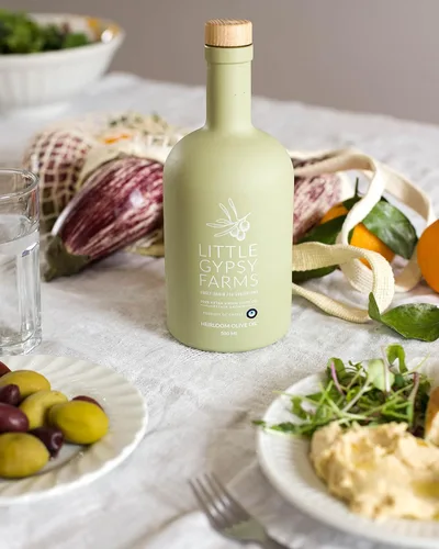 Miniatura 6 de AOVE reliquia Little Gypsy Farms - Aceite de oliva virgen extra griego cultivado en finca Variedad de oliva más saludable 5X polifenoles