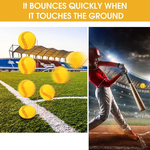 Miniatura 6 de Paquete de 20 mini pelotas de béisbol de espuma de 1.6 pulgadas, perfectas para practicar bateo y lanzar, mejorar tu precisión de bateo