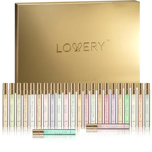 Miniatura 8 de Set de perfume y desodorante 4 en 1 para mujer, 4 piezas de perfume rosa Eau de Parfum - Set de regalo de perfumes para mujer con barra