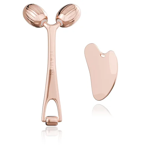 Miniatura 9 de Yeamon Gua Sha - Juego de herramientas faciales y rodillo facial, herramienta de masaje facial para la rutina de cuidado de la piel de las mujeres