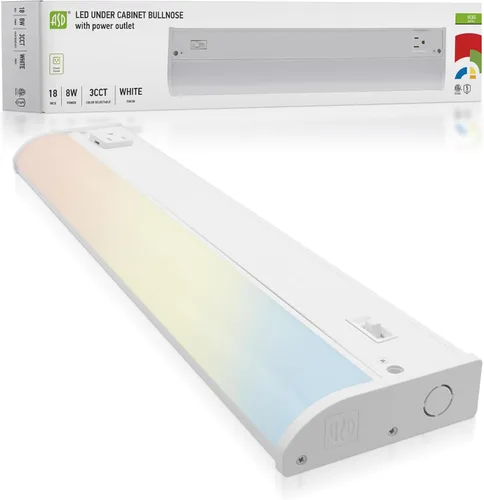 Miniatura 13 de ASD Iluminación LED para debajo del gabinete, 9 pulgadas, 3 W, 202 LM, luces regulables cableadas para debajo del gabinete para cocina, 3000 K