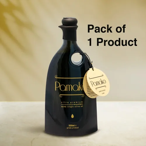 Miniatura 7 de Pamako Aceite de oliva orgánico de montaña monovarietal ultra premium 16.9 fl oz Cosecha 2021 Evoo orgánico prensado en frío de Grecia