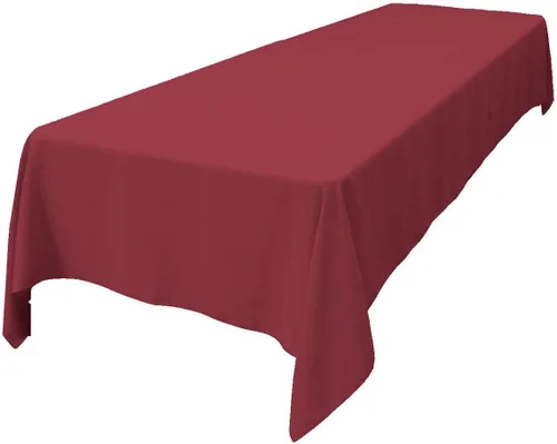 Miniatura 230 de LA Linen Mantel rectangular lavable de popelín de poliéster, resistente a las manchas y a las arrugas, cubierta de mesa 60x84, mantel de tela