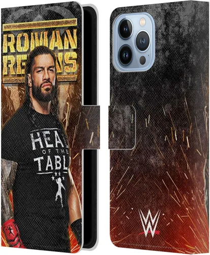 Miniatura 80 de Head Case Designs Officially Licensed WWE Distressed Logo Roman Reigns Leather Wallet Case Compatible with Apple iPhone 11
