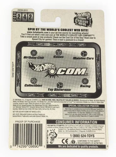 Miniatura 2 de Hot Wheels Olds 442, Coleccionista blanco #242