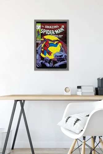 Miniatura 6 de Marvel Comics Amazing Spider-Man #70 - Póster de pared, 22.4 pulgadas de largo x 14.7 pulgadas de ancho, versión enmarcada de madera de granero