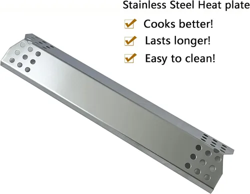 Miniatura 3 de Parts DP130 - Protector térmico de acero inoxidable de 14 9/16 x 3 3/8 pulgadas, repuesto para Sunbeam, Nexgrill, Grill Master, Charbroil, Kitchen