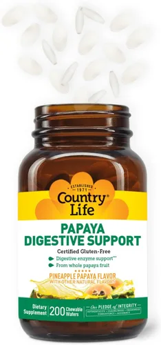 Miniatura 2 de Country Life Soporte digestivo de papaya, 200 CT