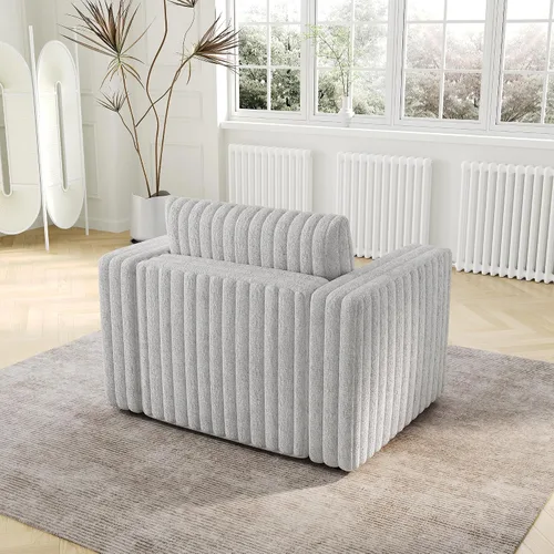 Miniatura 5 de Sofá sin huesos, sofá de burbujas de gran tamaño, sofá modular con almacenamiento multifunción, cómoda tela de felpa acrílica de conejo sintético