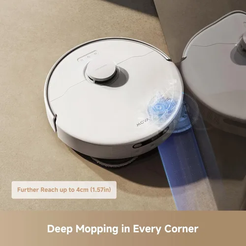 Miniatura 3 de Mova Aspirador robot P50 Ultra con trapeador flexible, potencia de succión de 19,000 Pa con cepillo antienredos, limpieza de esquinas y bordes
