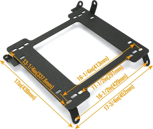 Miniatura 2 de KUAFU Soportes de base de asiento compatibles con Subaru Impreza WRX STI 1993-2007 Reemplazo para SB019DR SB019PA Racing Adaptador de montaje