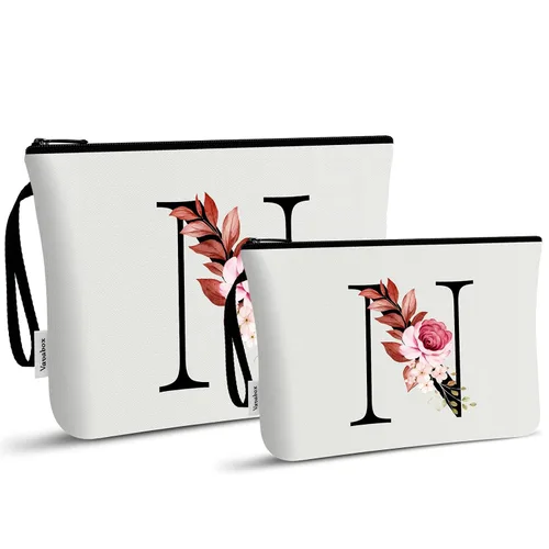 Miniatura 217 de Vavabox A-Z Bolsa de Maquillaje Personalizada, Regalos de Cumpleaños para Mujeres y Mamá, Regalos para la Mejor Amiga, Bolsa de Cosméticos