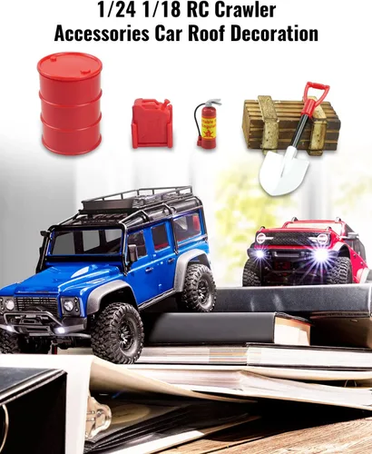 Miniatura 2 de 1/24 1/18 RC Crawler Accesorios para 1/18 TRX4M 1/24 Axial SCX24 (12 piezas naranja)