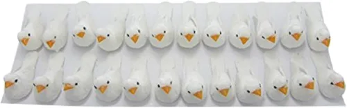 Miniatura 9 de Pursuestar 48 piezas de mini pájaros artificiales hechos a mano, flores, manualidades, hogar, jardín, fotografía, fiesta, boda, bricolaje