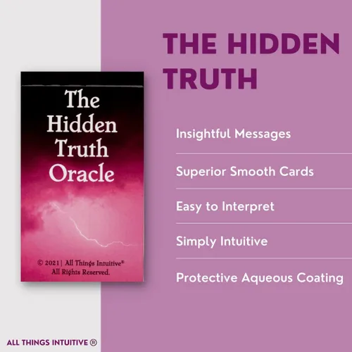 Miniatura 6 de All Things Intuitive The Hidden Truth Oracle - Mensajes para relaciones en desafío, 54 tarjetas, Indie, Cartulina premium - Hecho en Estados Unidos