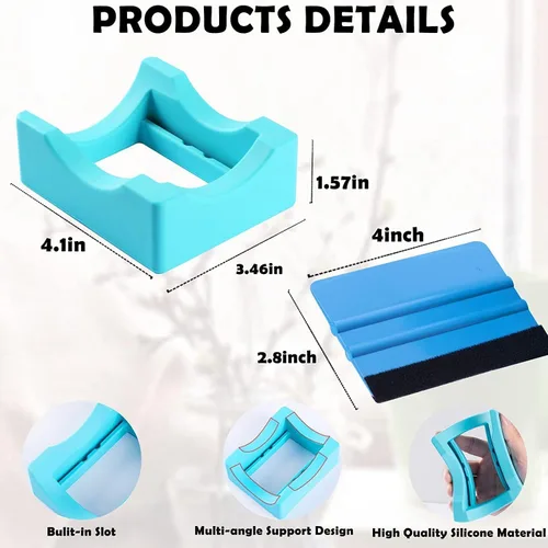 Miniatura 5 de Majreey Herramienta de sujeción para vasos en blanco de sublimación, abrazadera de vaso para espacios en blanco de sublimación de 20 onzas, Azul a