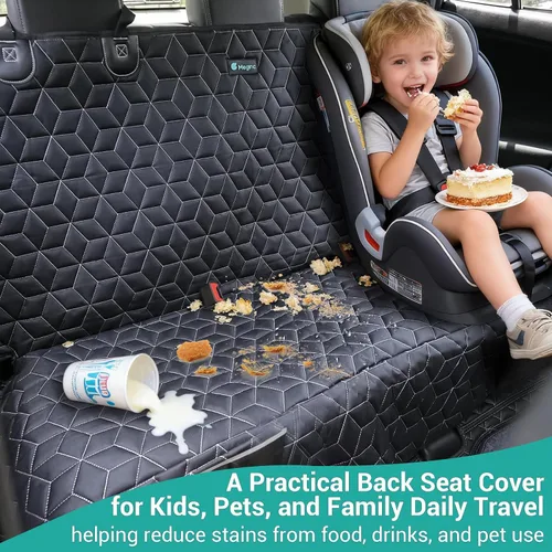 Miniatura 3 de Meginc - Fundas de asiento de coche para perros para el asiento trasero, fundas de asiento de banco impermeables para mascotas para camiones Ford