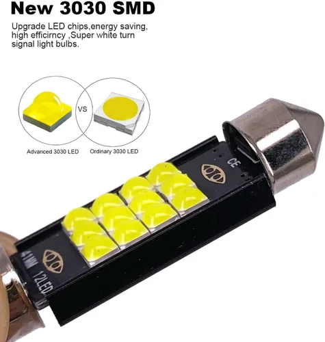 Miniatura 5 de SOCAL-LED - Bombilla LED de 0.157 x 1.220 in de Canbus Super Bright 3030 Chipset para interior de coche, luz de cúpula DE3175, luz de mapa, azul