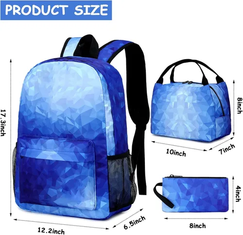 Miniatura 6 de Mochila escolar para estudiantes, mochila de viaje para adolescentes