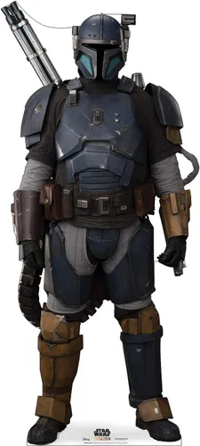 Miniatura 6 de Gráficos avanzados Star Wars: El mandalorian tamaño real cartón recorte Standups